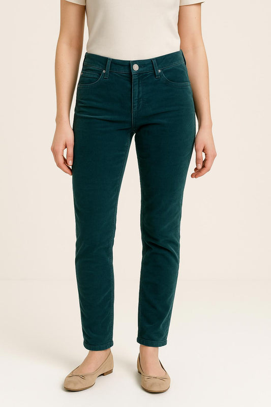 Pantalon Velours Bleu - Taille XS/34