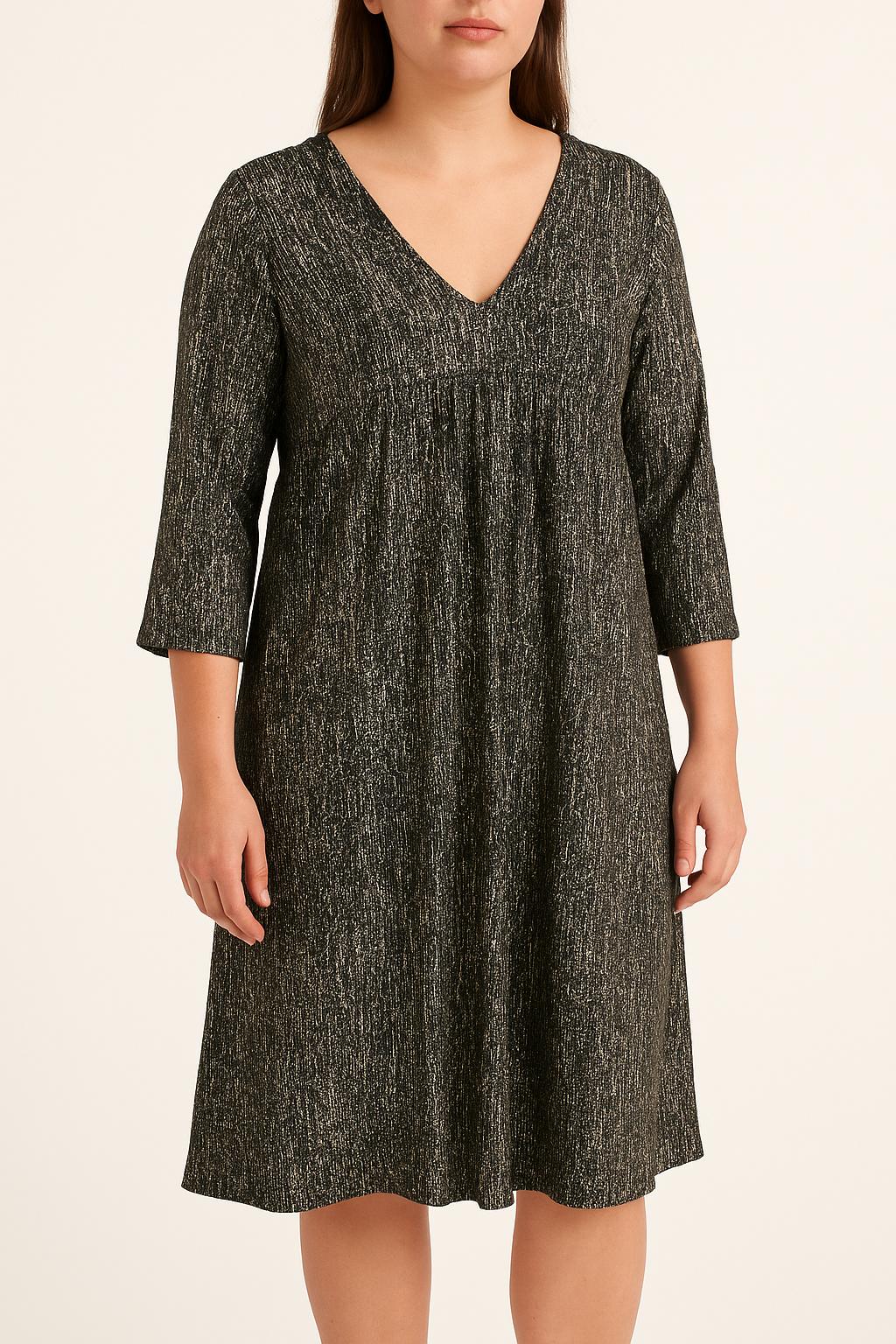 Robe Midi Noire et Argentée - Taille L/40