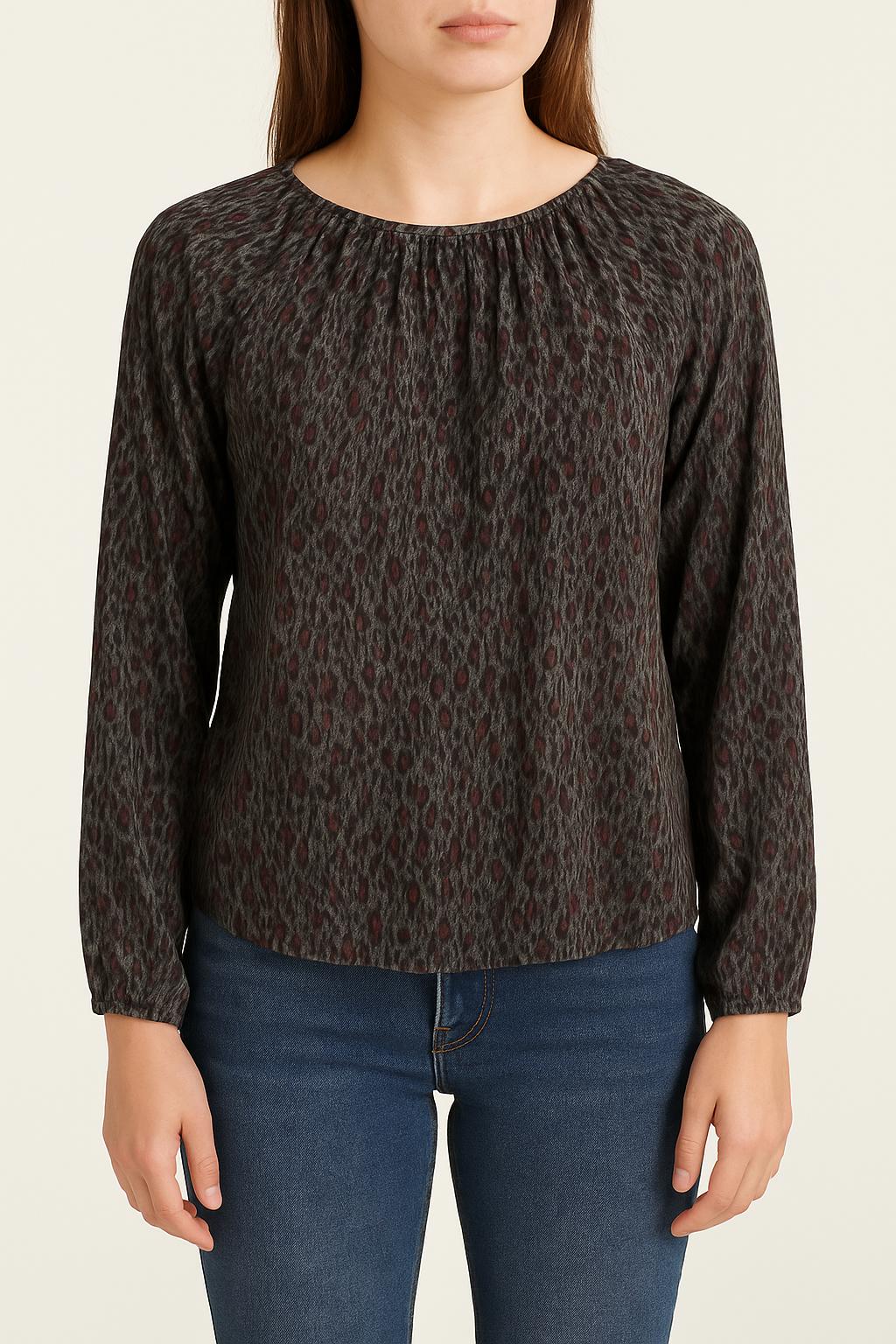 Blouse Noire et Rouge - Taille S/36