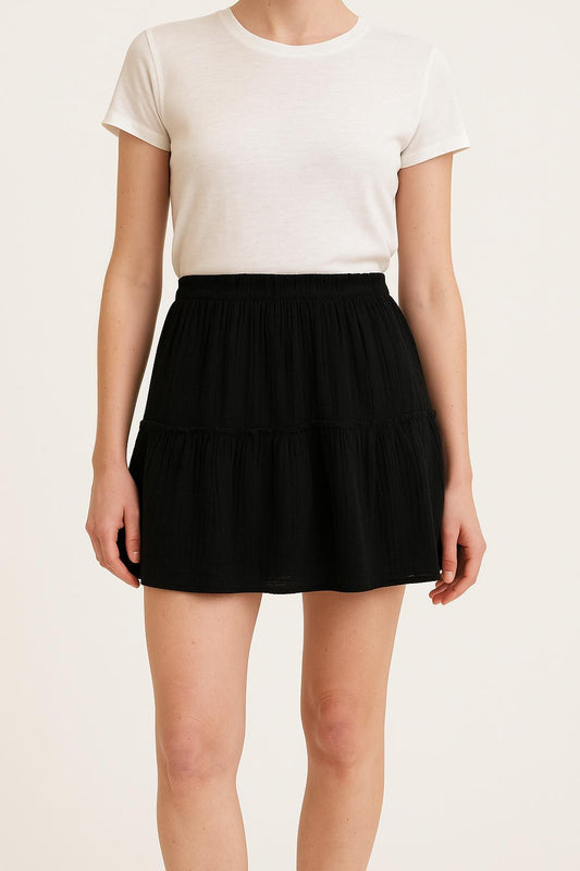 Jupe Volantée Noire - Taille S/36