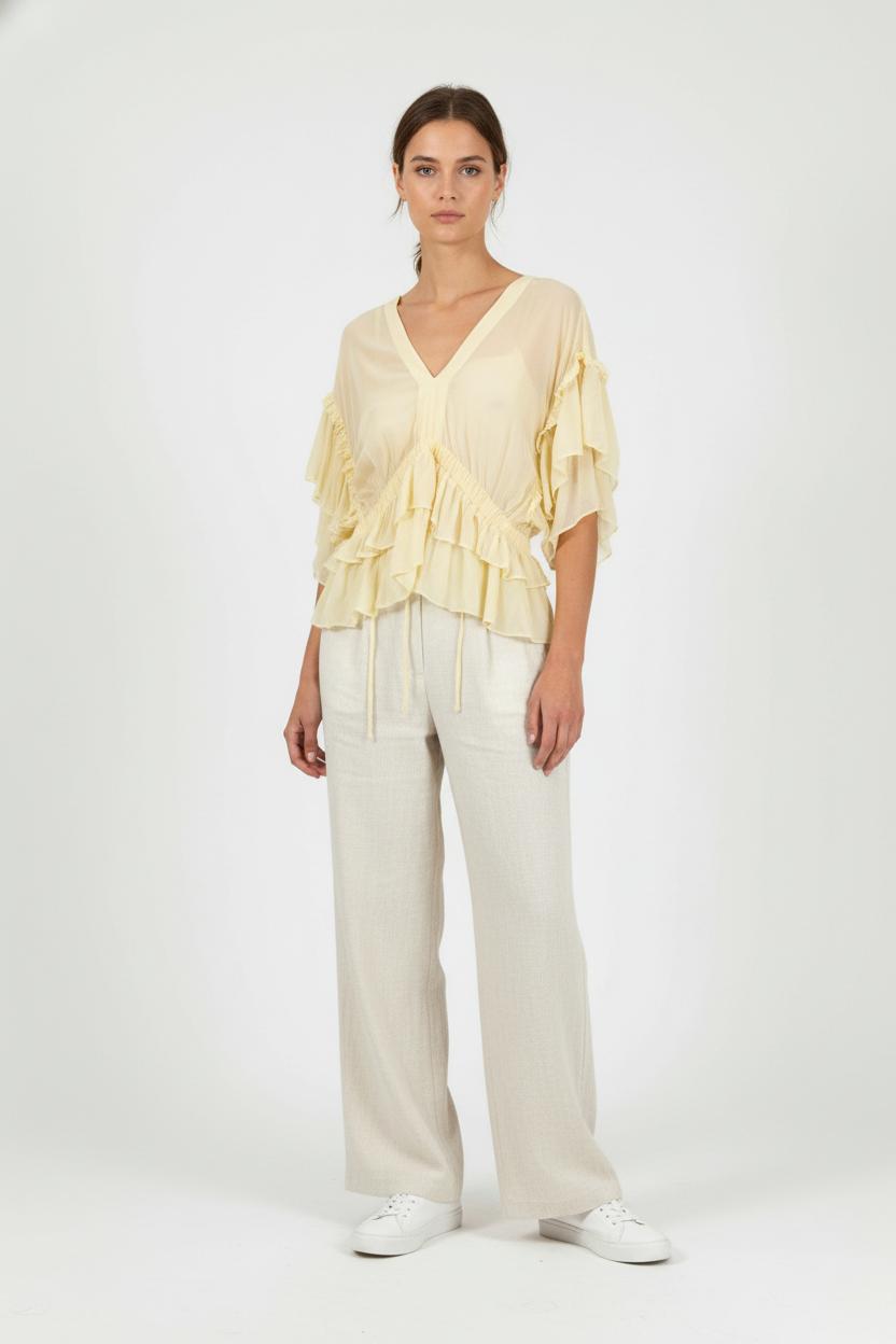 Blouse jaune - Taille M/38