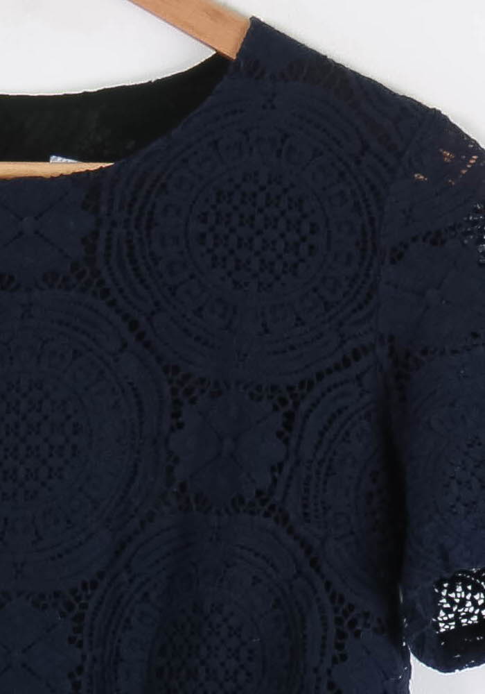 Blouse Bleu et Noir - Taille M/38