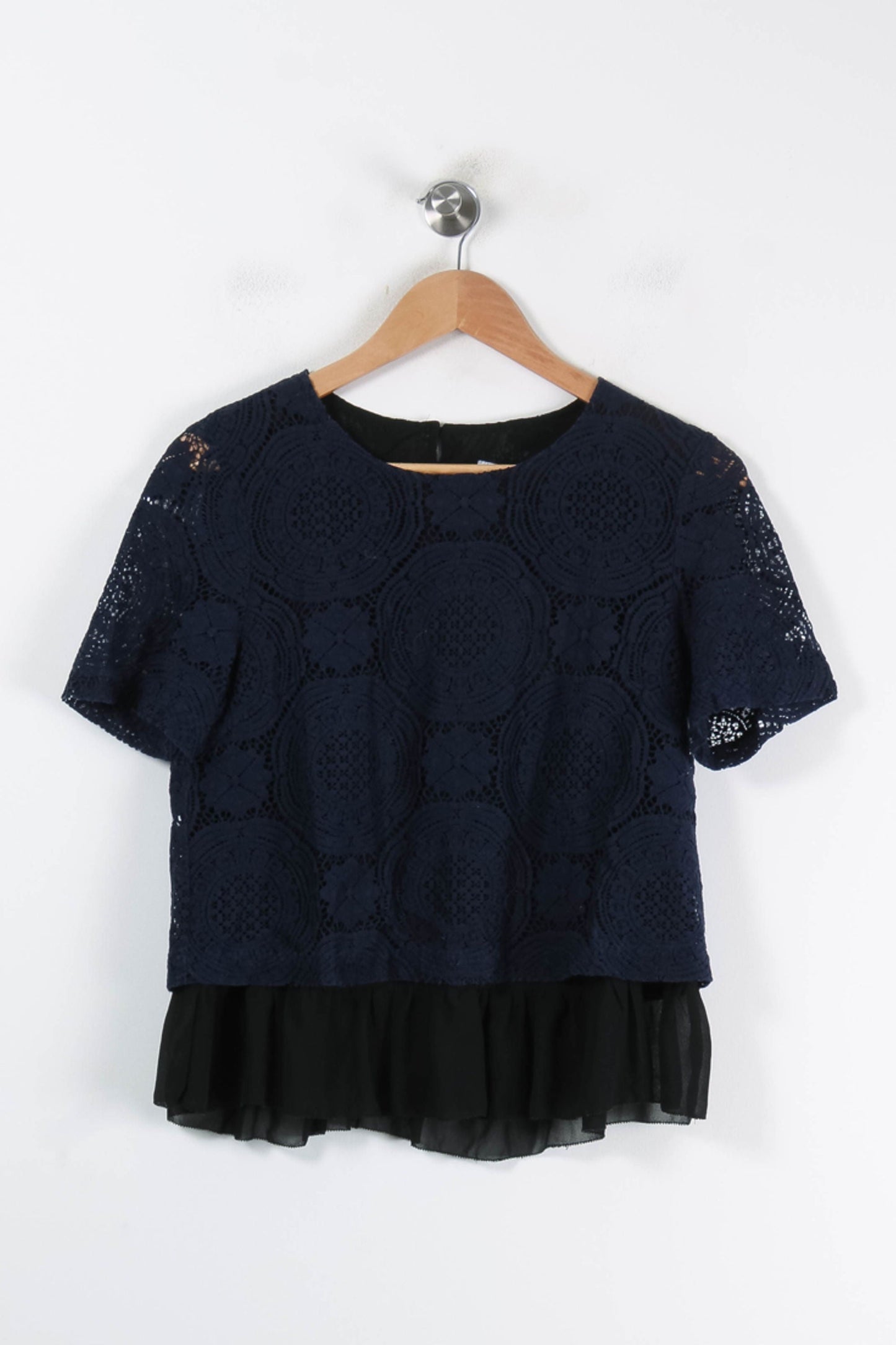 Blouse Bleu et Noir - Taille M/38