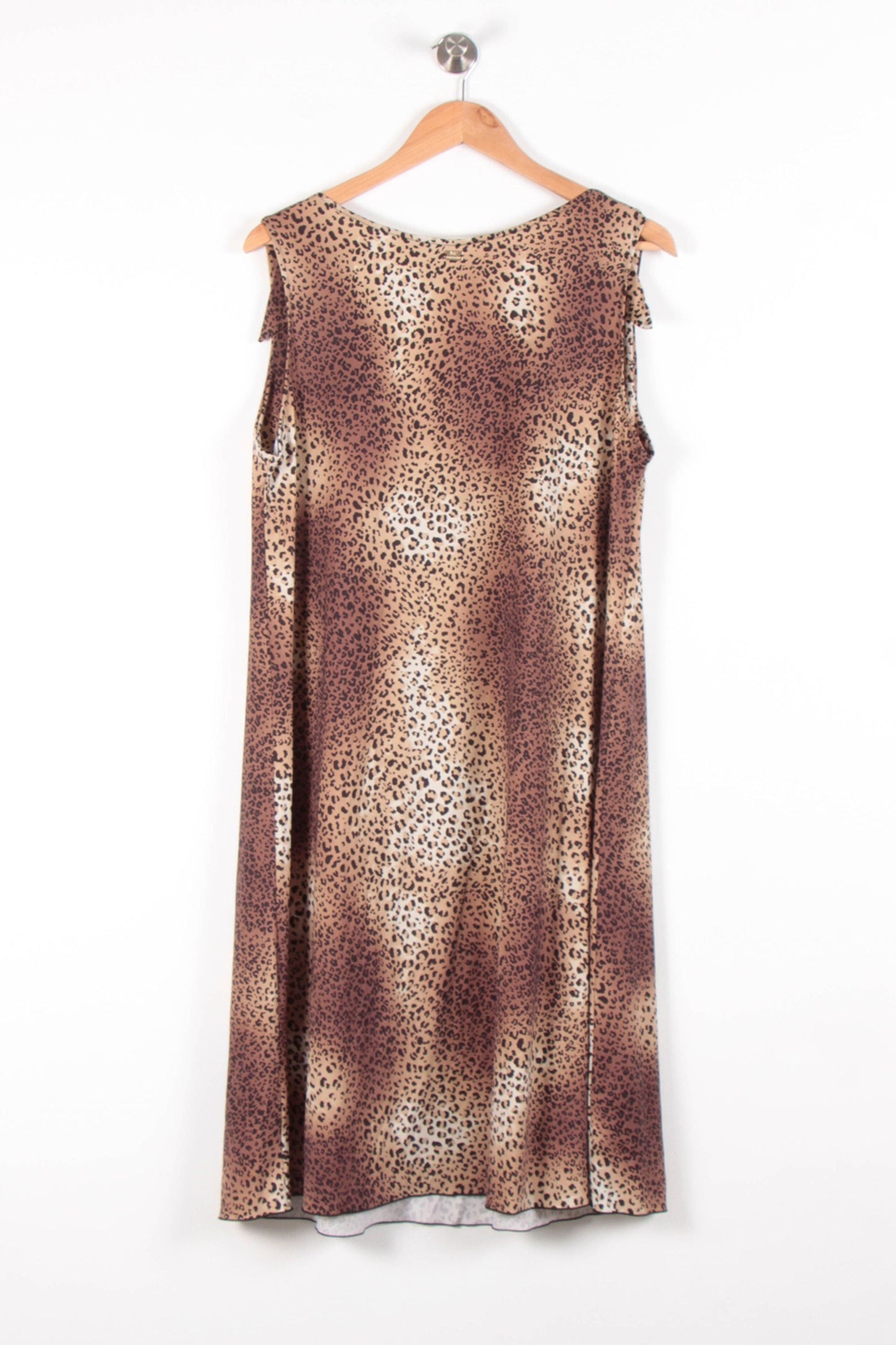 Robe Midi Marron et Beige - Taille XXL/44