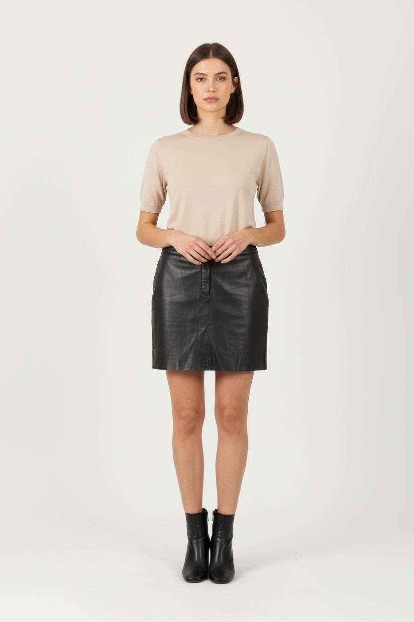 Jupe Droite Noire - Taille M/38