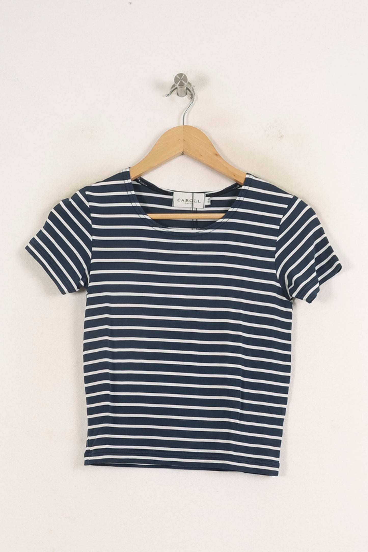 Tee-shirt Rayé Bleu Marine et Blanc - Taille S/36