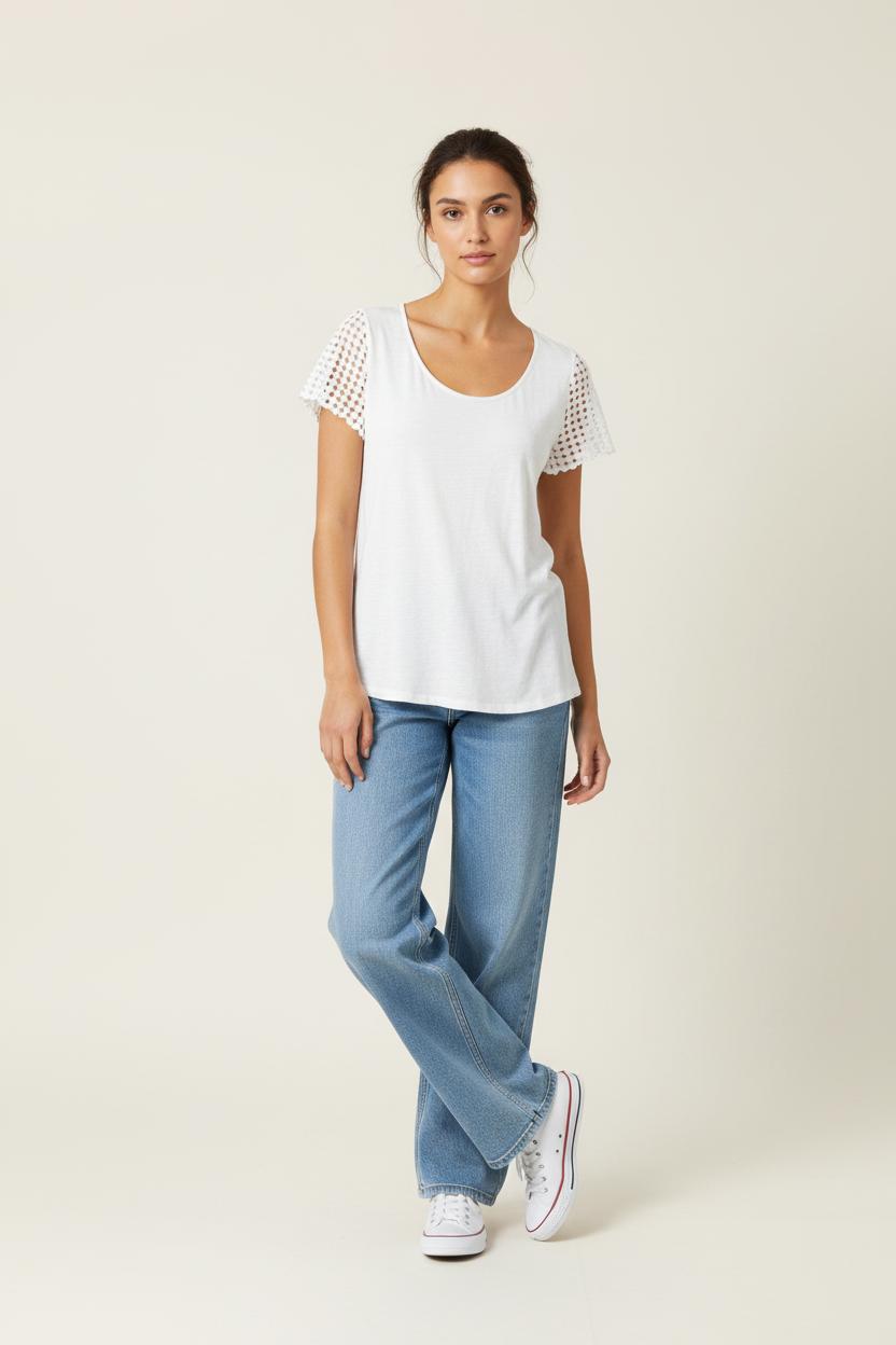T-shirt blanc - Taille L/40
