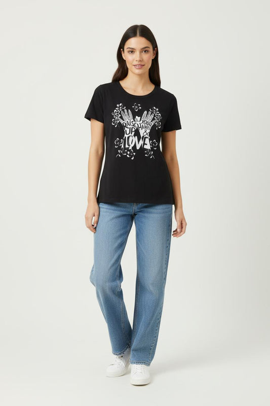 Tee-shirt Noir et Blanc - Taille S/36