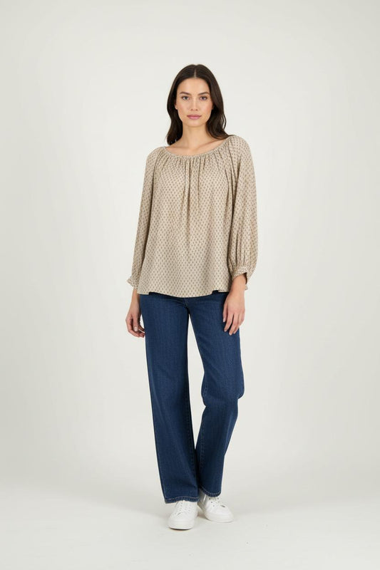 Blouse Beige - Taille S/36