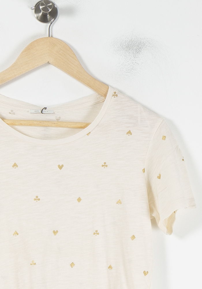 Tee-shirt Beige et Doré - Taille S/36