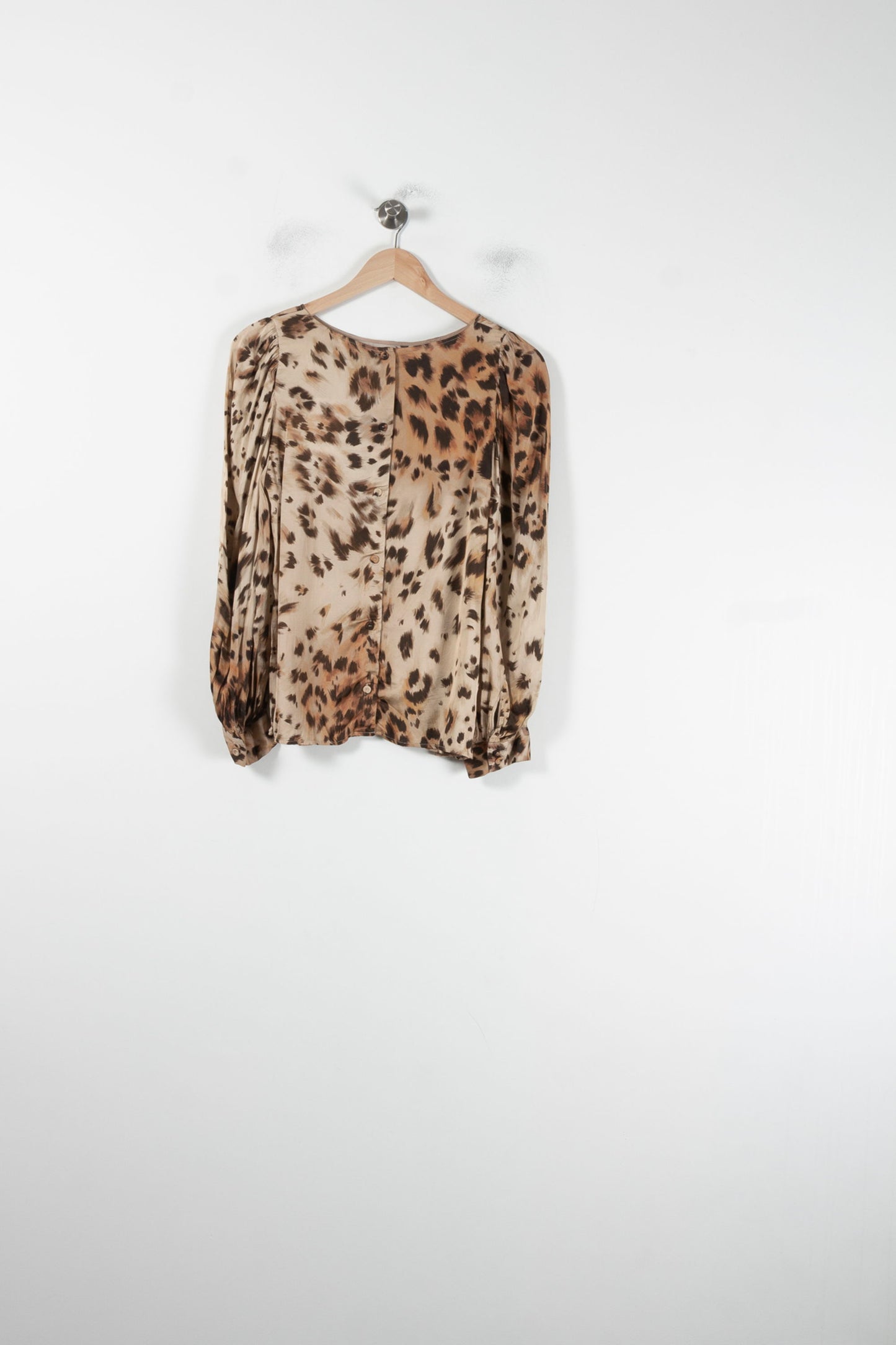 Blouse marron et beige - Taille M/38