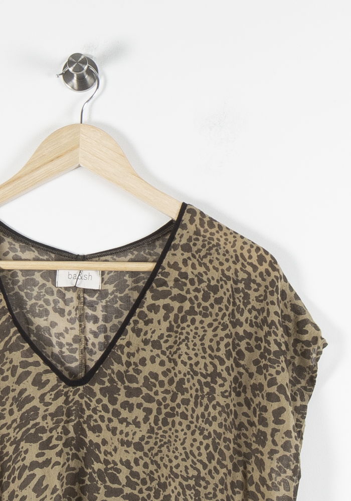 Blouse Léopard Beige et Marron - Taille XL/42