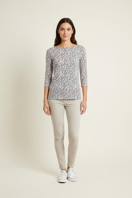 Tee-shirt Manches Longues Multicolore - Taille M/38