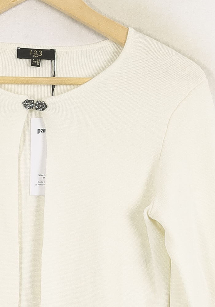 Cardigan Blanc - Taille S/36