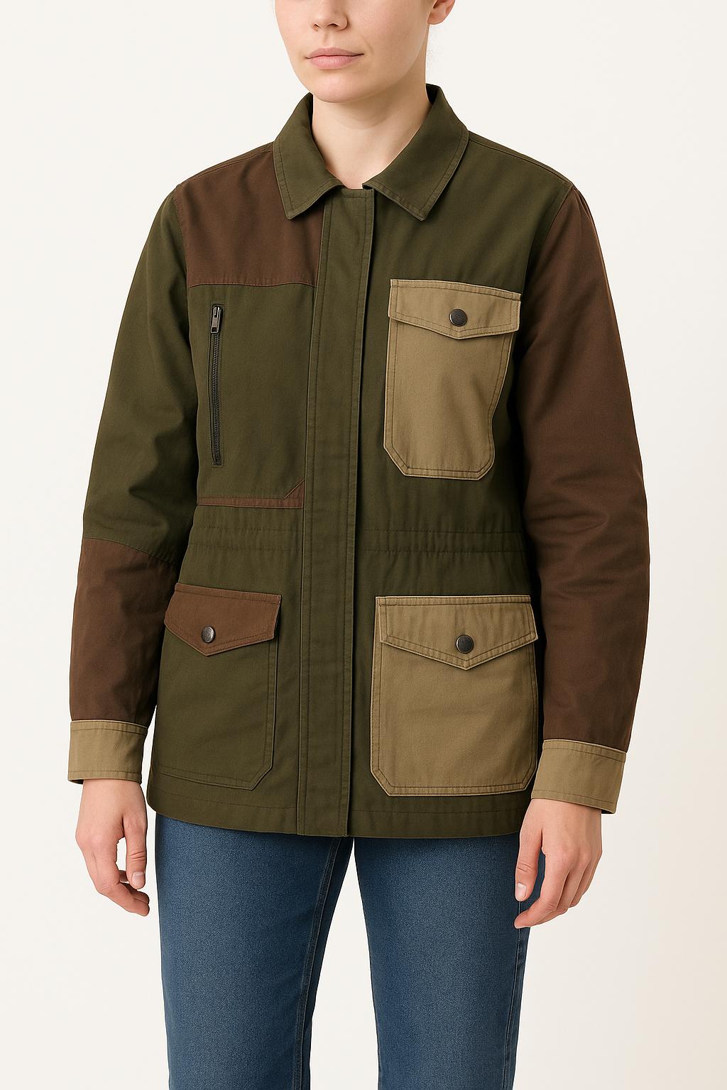 Veste Marron et Kaki - Taille S/36