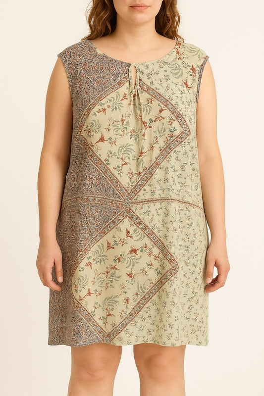 Robe Sans Manches Multicolore - Taille L/40