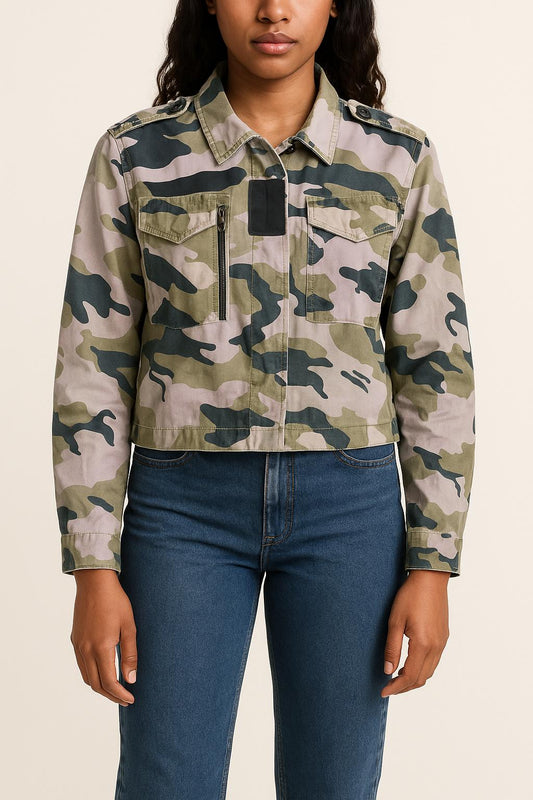 Veste Camouflage Multicolore - Taille XS/34