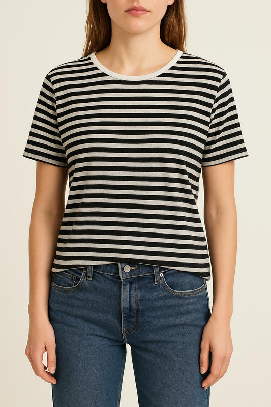 T-shirt Noir et Blanc - Taille S/36