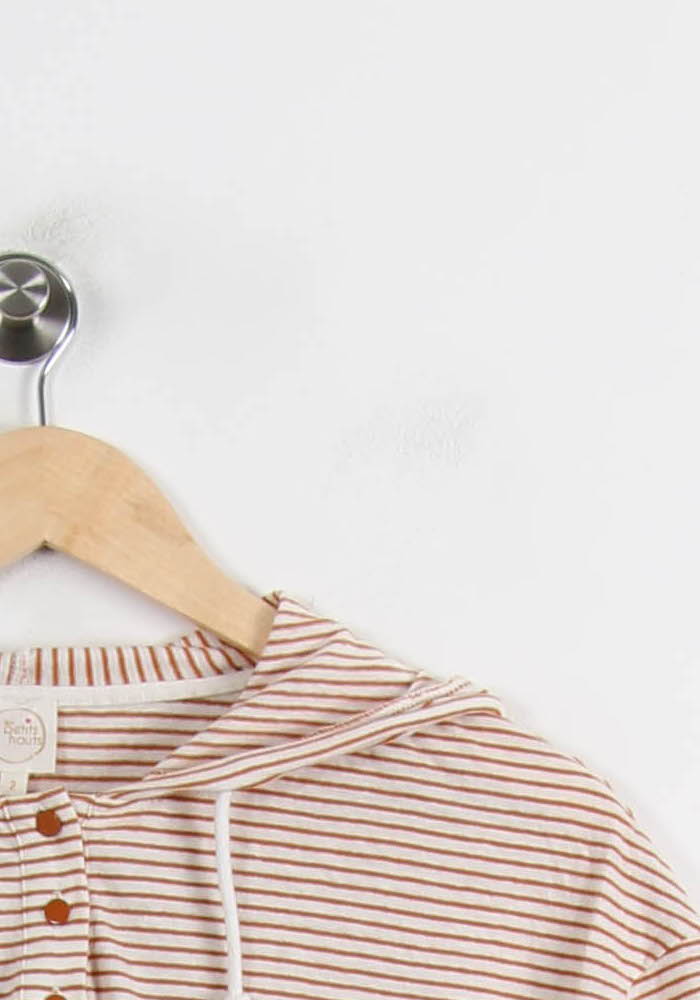 Sweat à Capuche Beige et Marron - Taille M/38