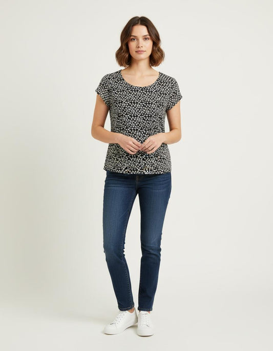 Blouse Noire et Blanche - Taille XXL/44