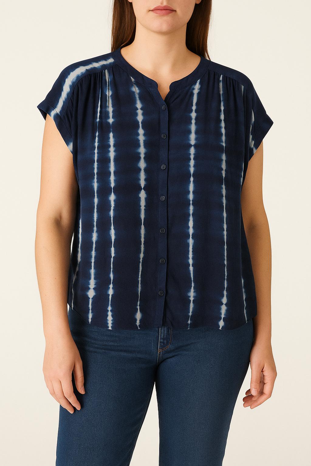 Blouse Bleu et Blanc - Taille L/40