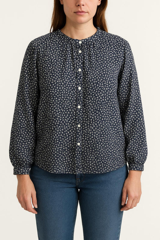 Blouse Bleue et Blanche - Taille XL/42