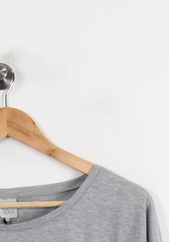 Tee-shirt Manches Longues Gris - Taille XS/34