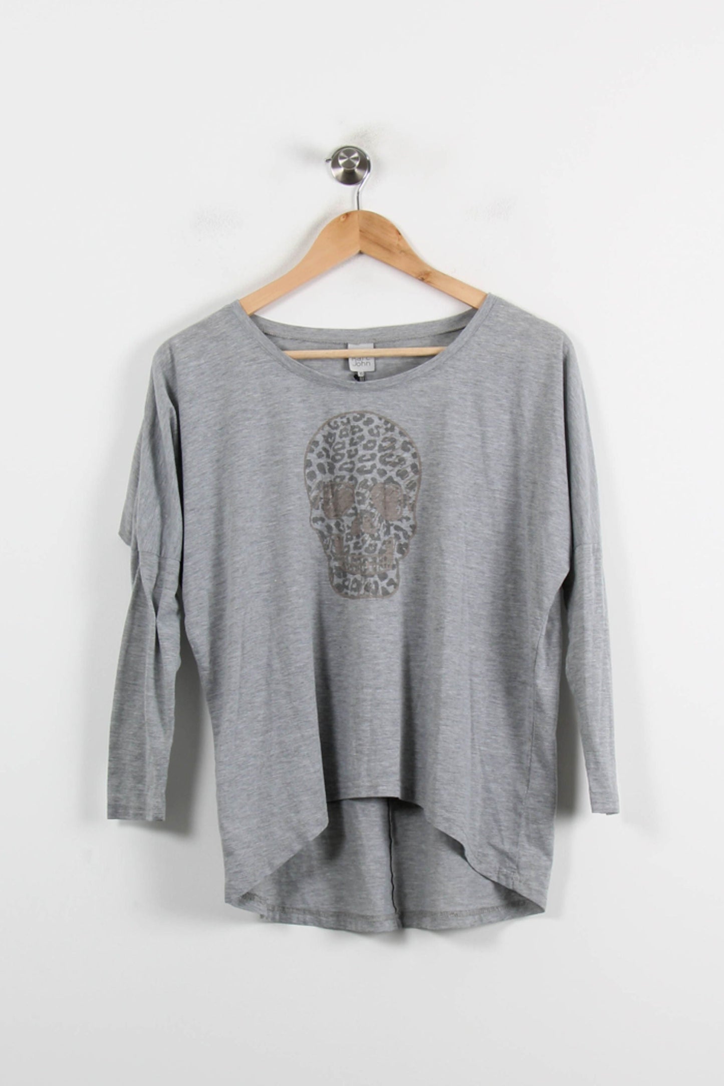 Tee-shirt Manches Longues Gris - Taille XS/34