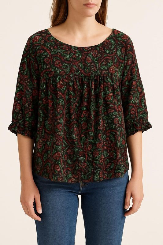 Blouse multicolore - Taille M/38