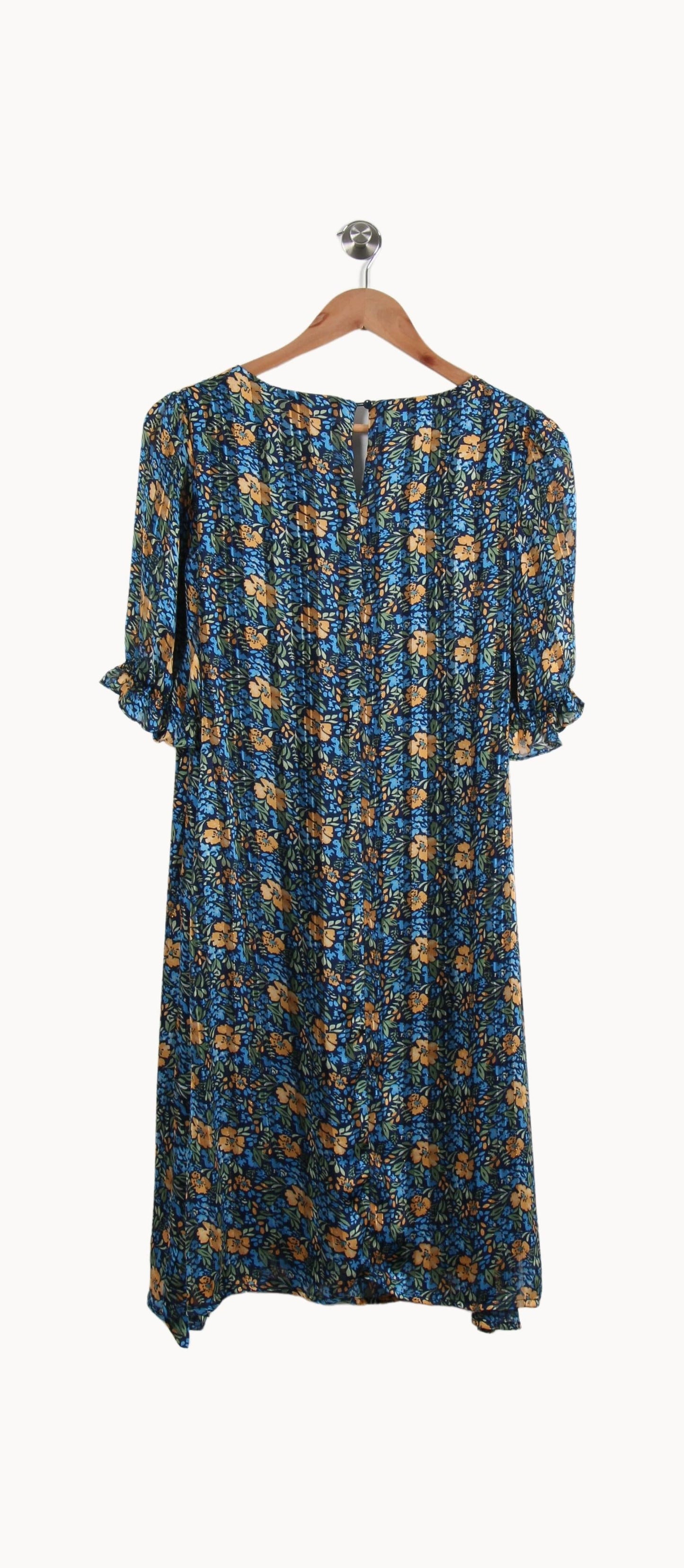 Robe Fleurie Bleue et Jaune - Taille M/38