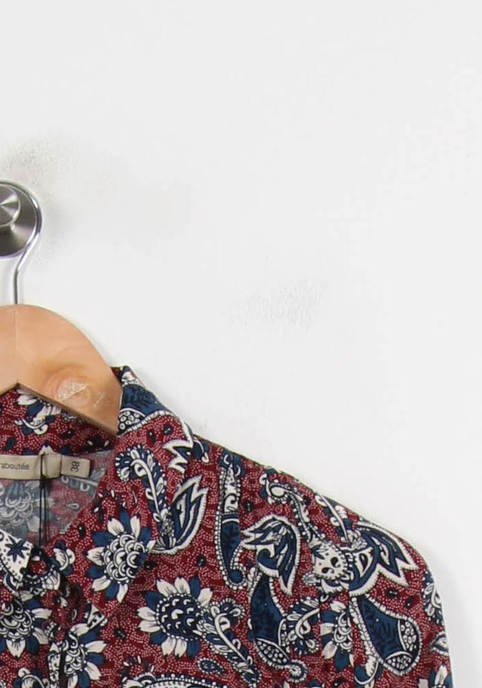 Chemisier Rouge et Bleu - Taille M/38