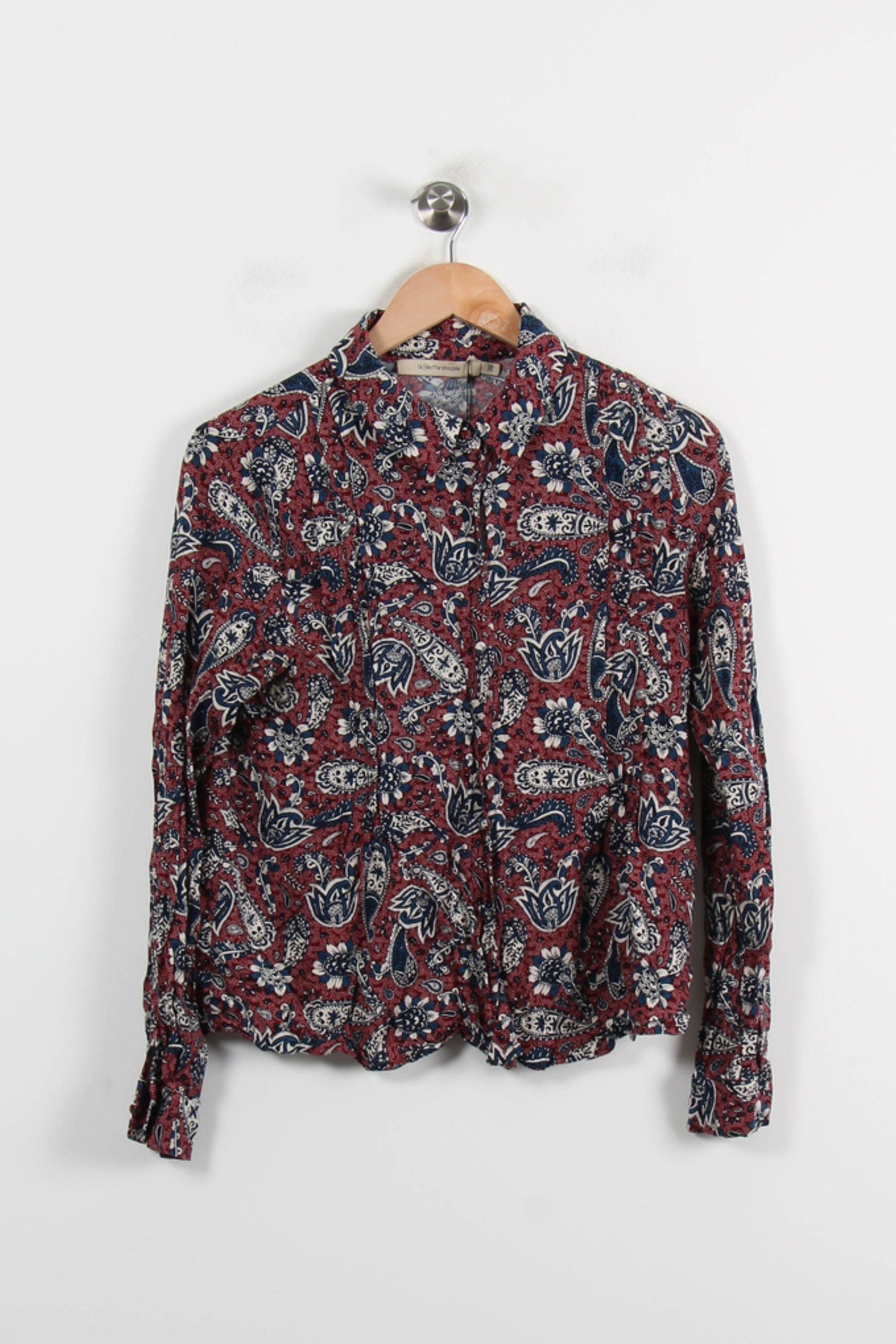 Chemisier Rouge et Bleu - Taille M/38