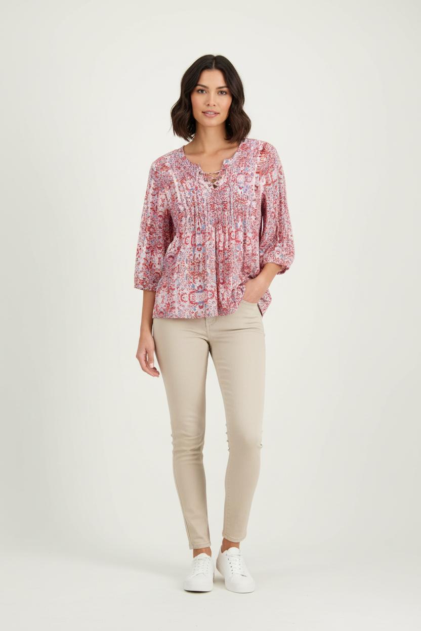 Blouse Rose et Rouge - Taille M/38