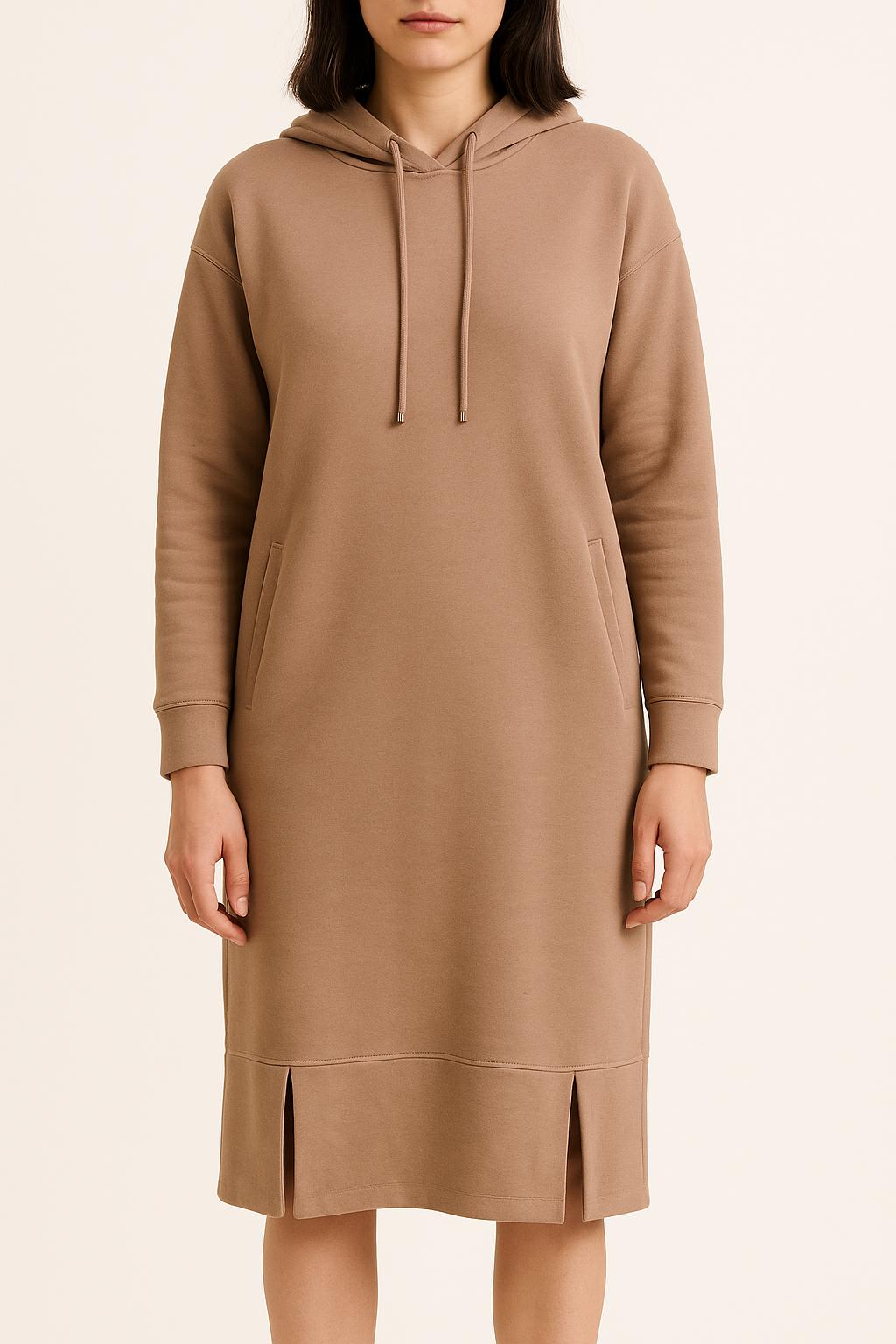 Robe Sweat Longue Beige - Taille S/36