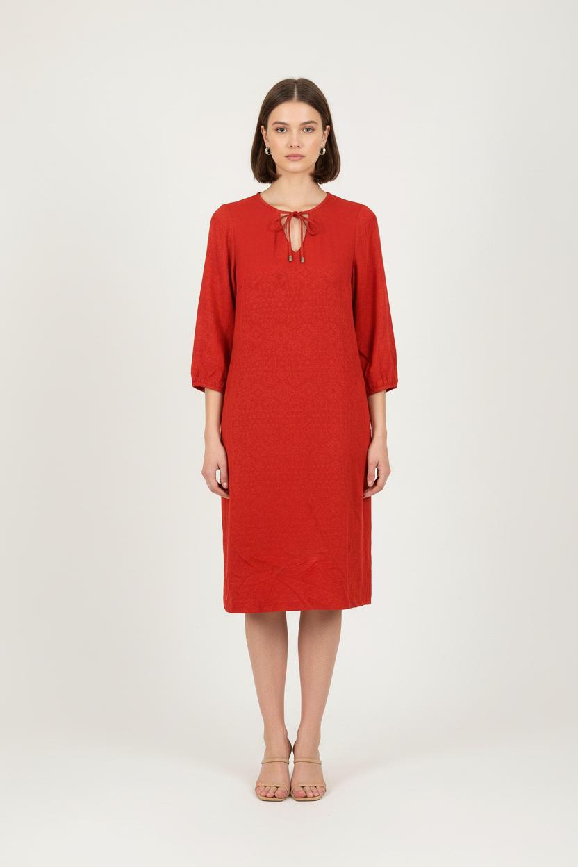 Robe Midi Rouge - Taille XL/42