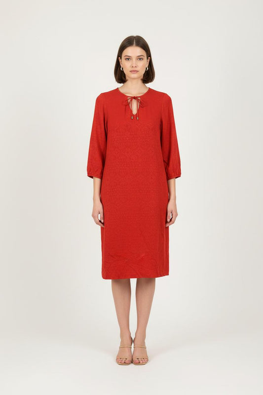 Robe Midi Rouge - Taille XL/42