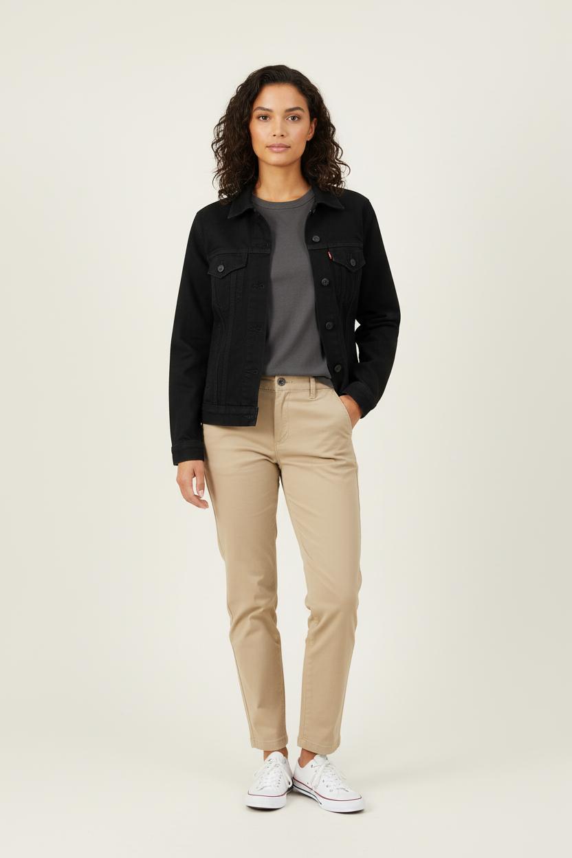 Gilet et Jean Noire - Taille XS/34