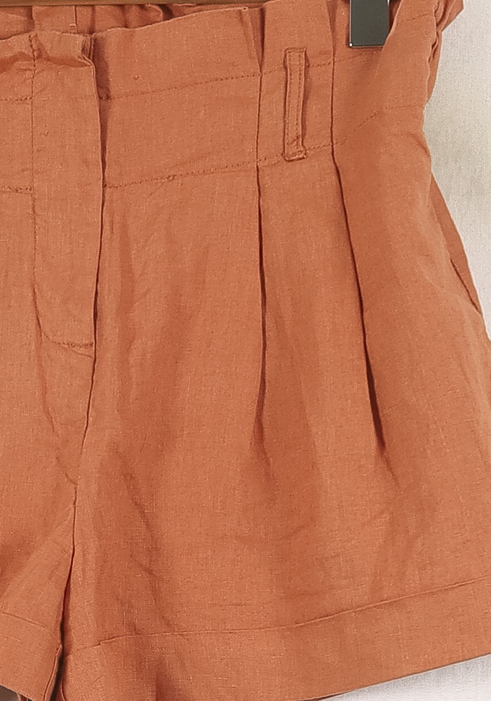 Short Taille Haute Orange - Taille M/38