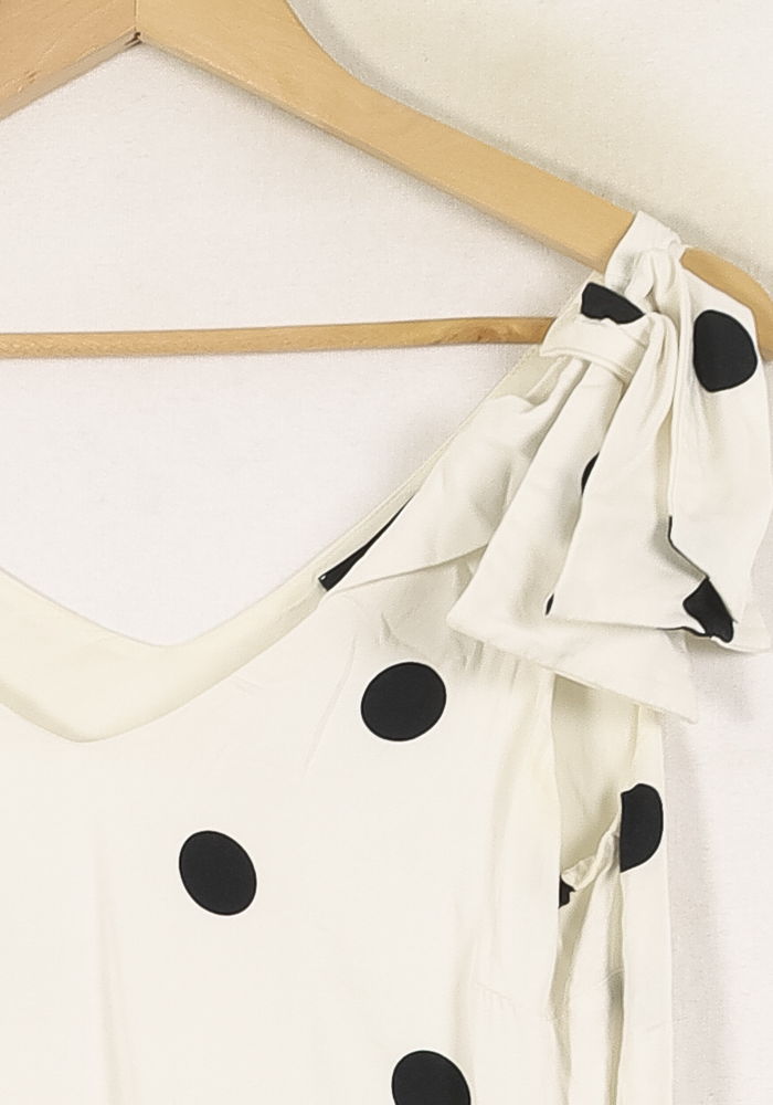 Top Blanc et Noir - Taille S/36