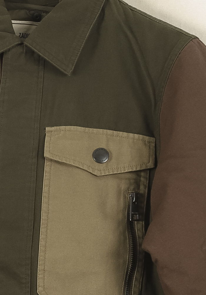 Veste Kaki et Marron - Taille S/36