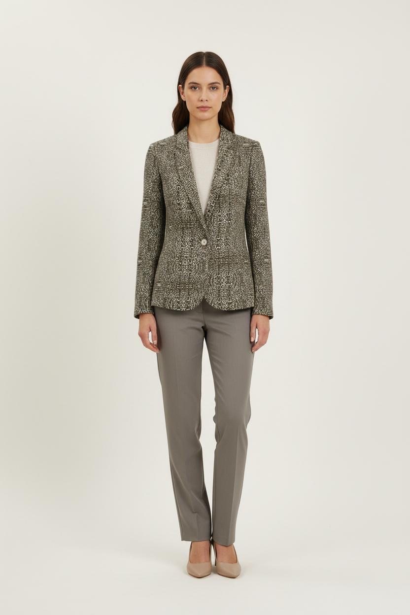 Blazer Vert et Blanc - Taille XS/34