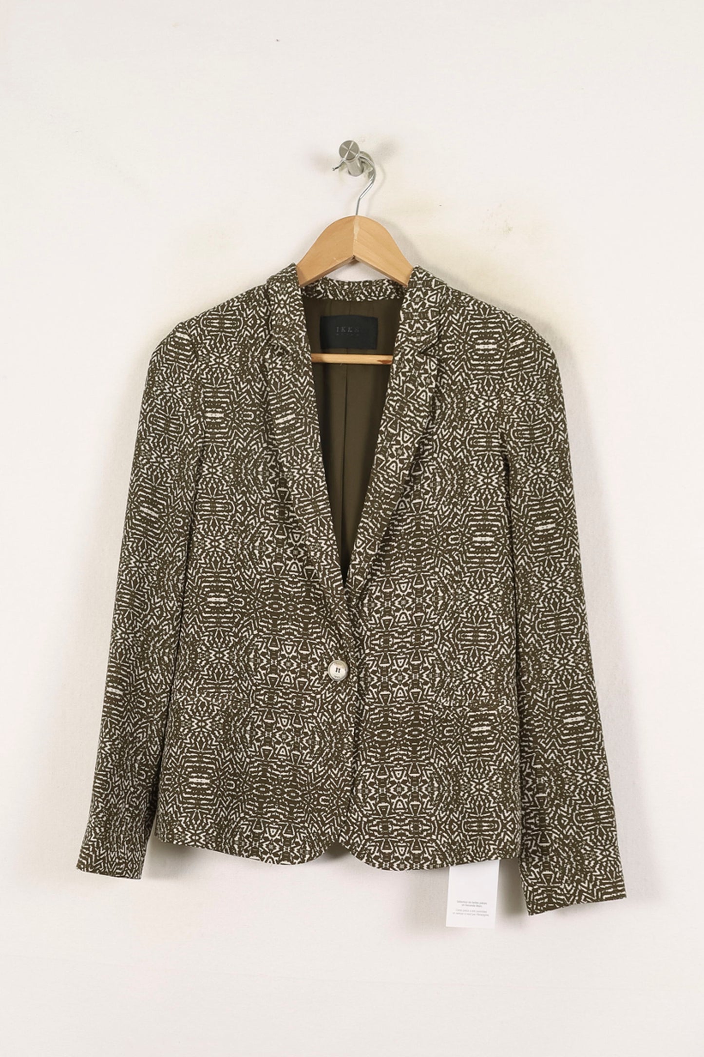 Blazer Vert et Blanc - Taille XS/34