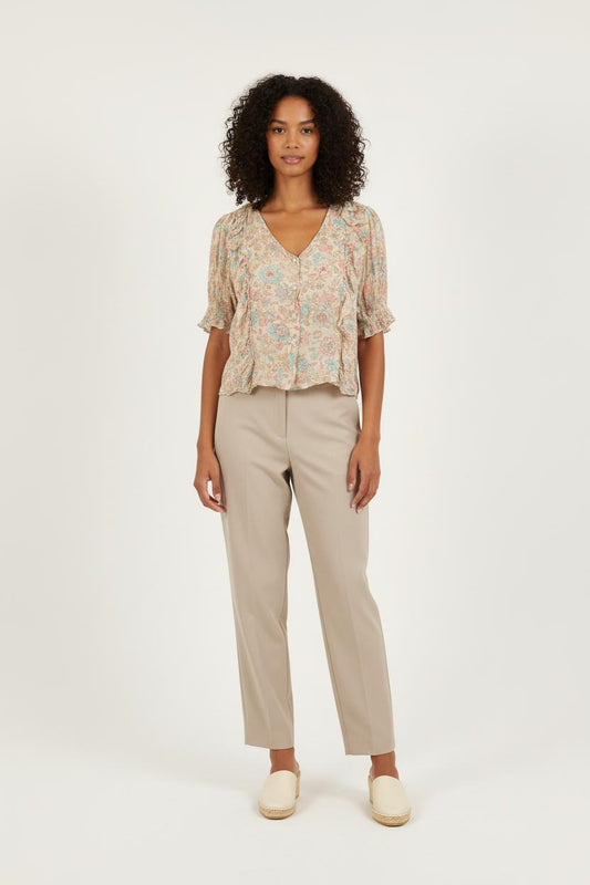 Blouse Fleurie Multicolore - Taille M/38