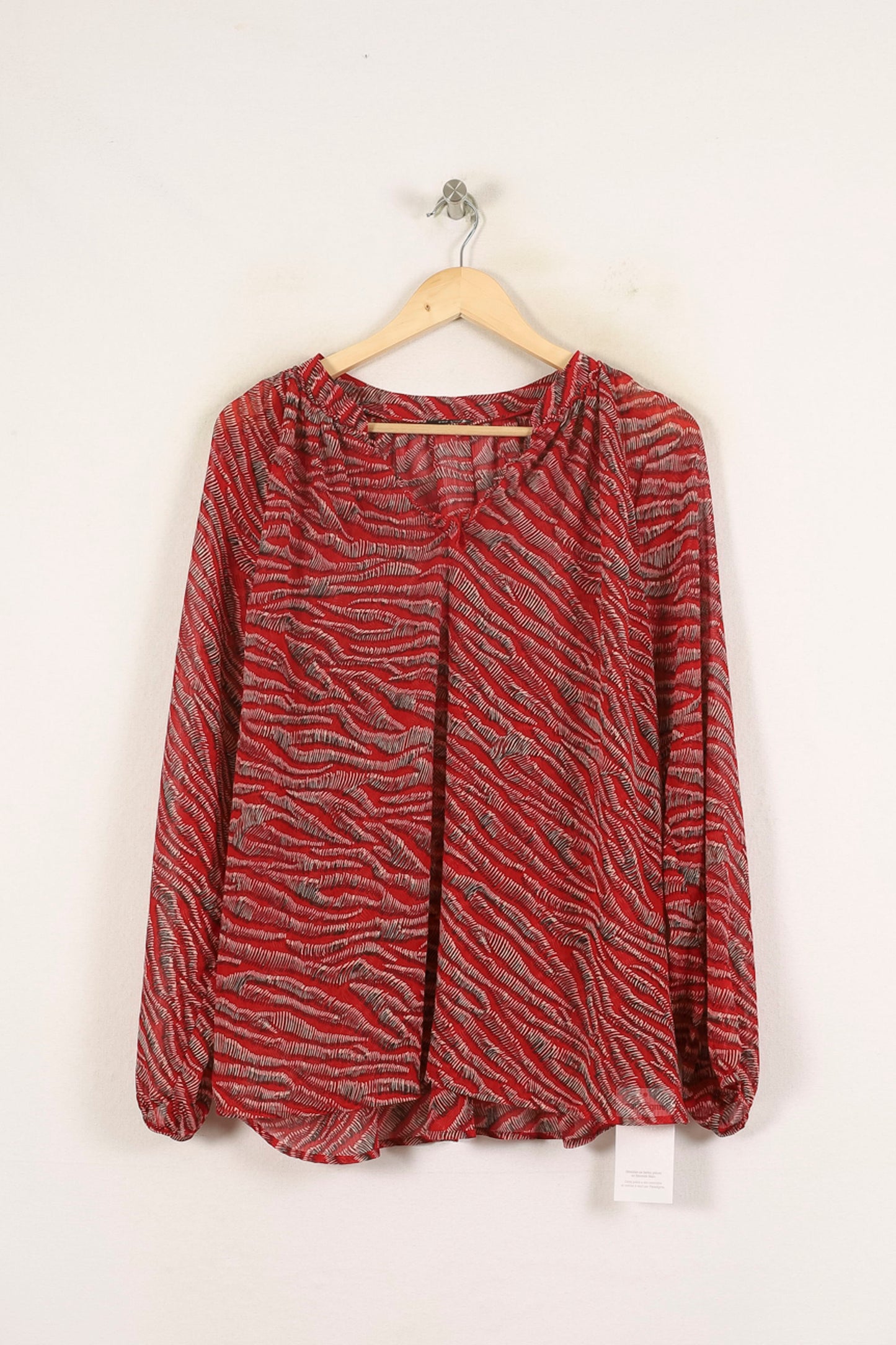 Blouse Rouge et Noire - Taille XXL/44