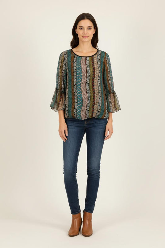 Blouse multicolore - Taille XXXL/46