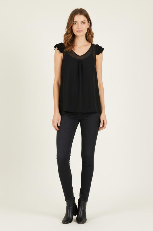 Blouse noire - Taille L/40