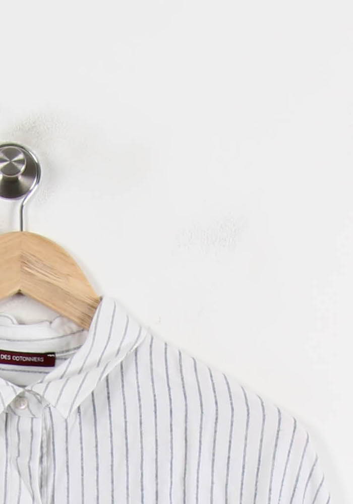 Chemise Rayée Blanche et Bleue - Taille M/38