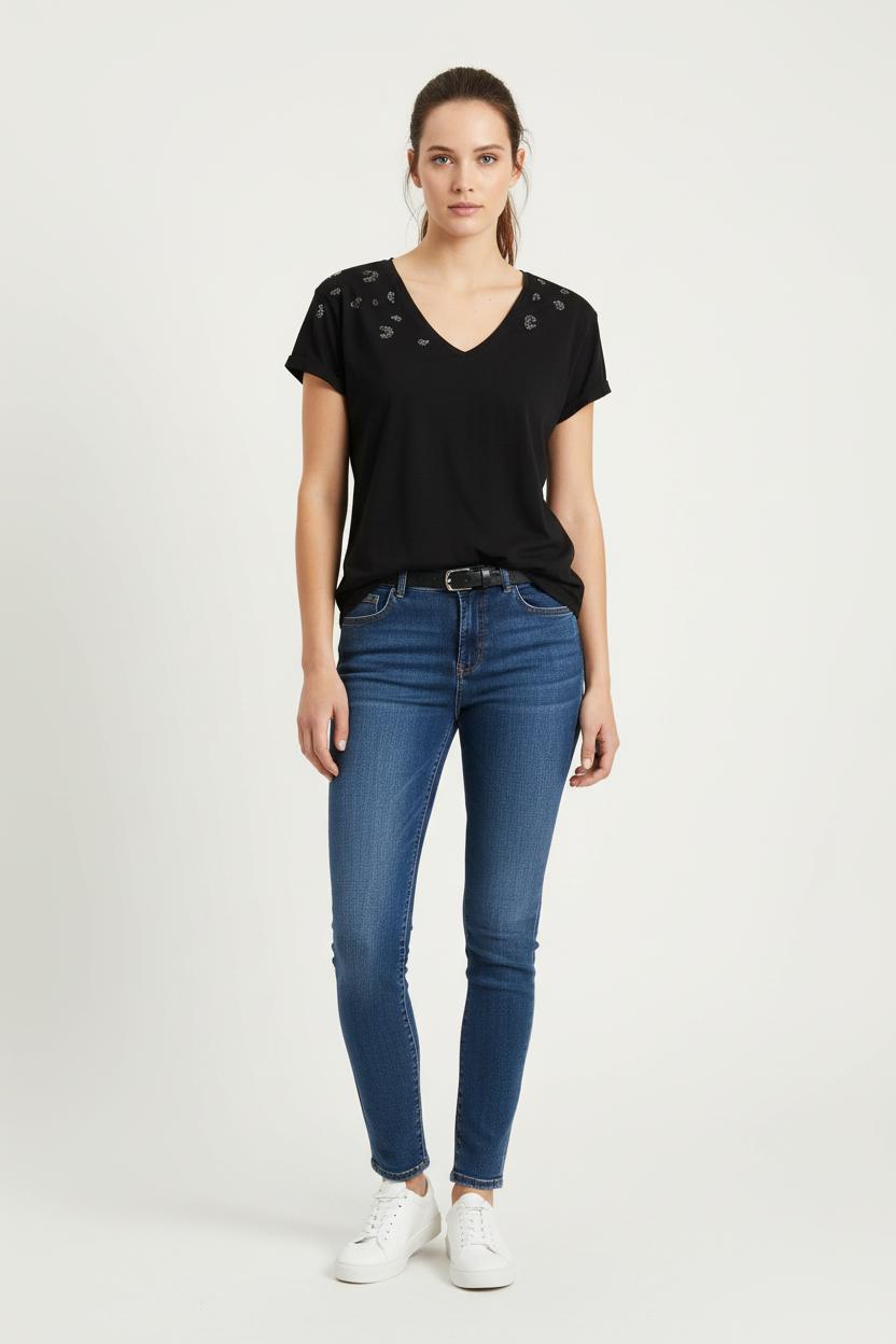 Tee-shirt Noir - Taille XL/42