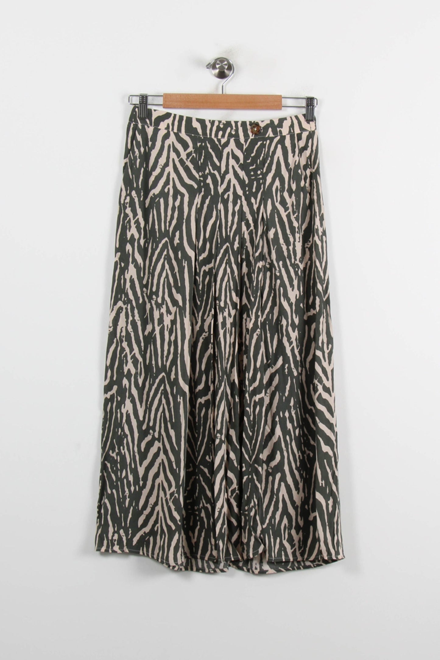 Jupe Longue Verte et Beige - Taille S/36