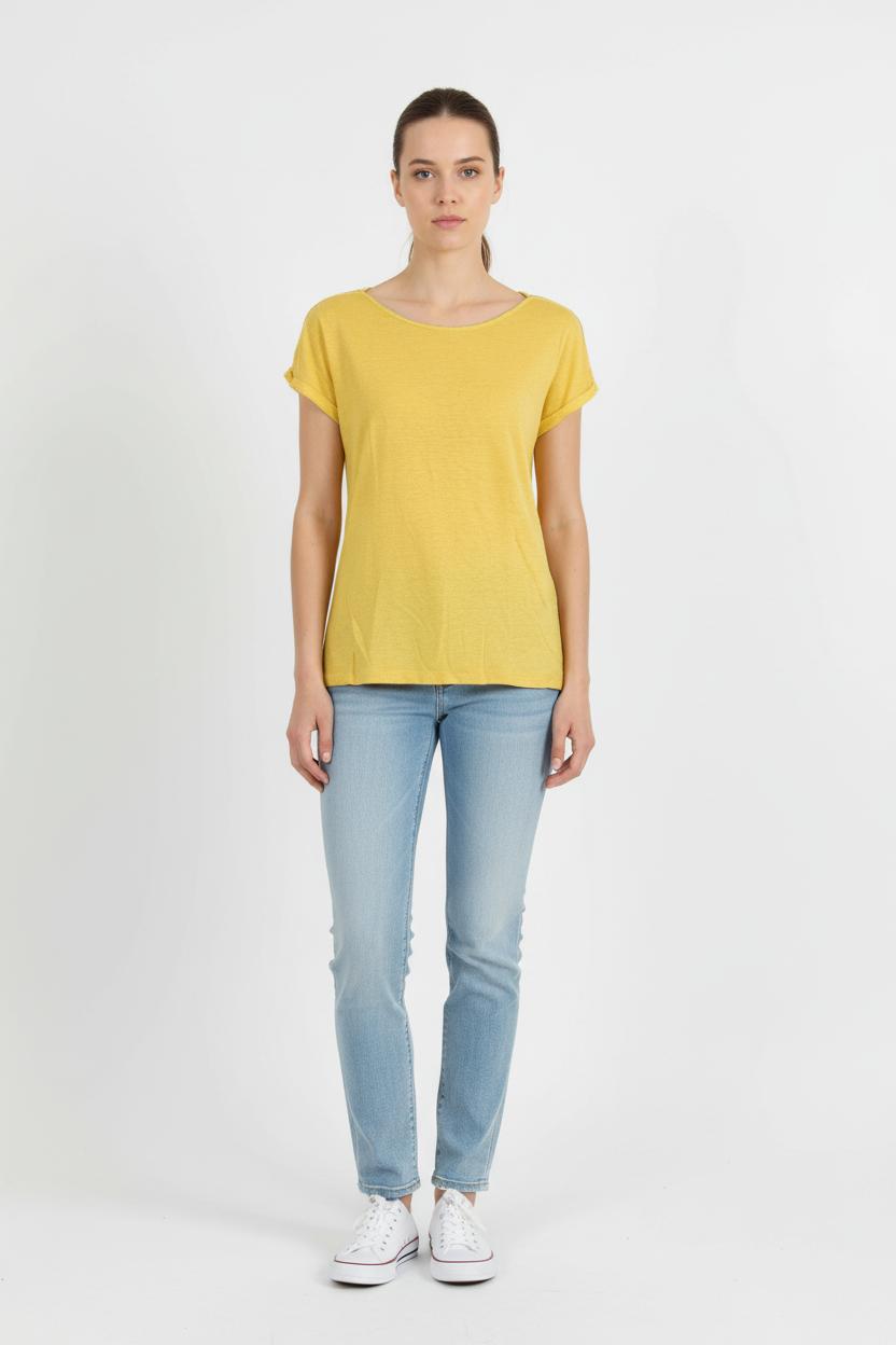 Tee-shirt Jaune - Taille XS/34